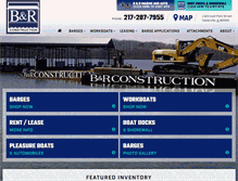 Tablet Screenshot of bargesandworkboatsforsale.com